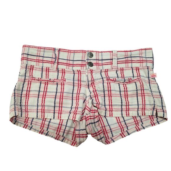 Hollister Co. Pacific Merchants Striped Cotton Shorty Surf Summer Short Shorts - Picture 1 of 8